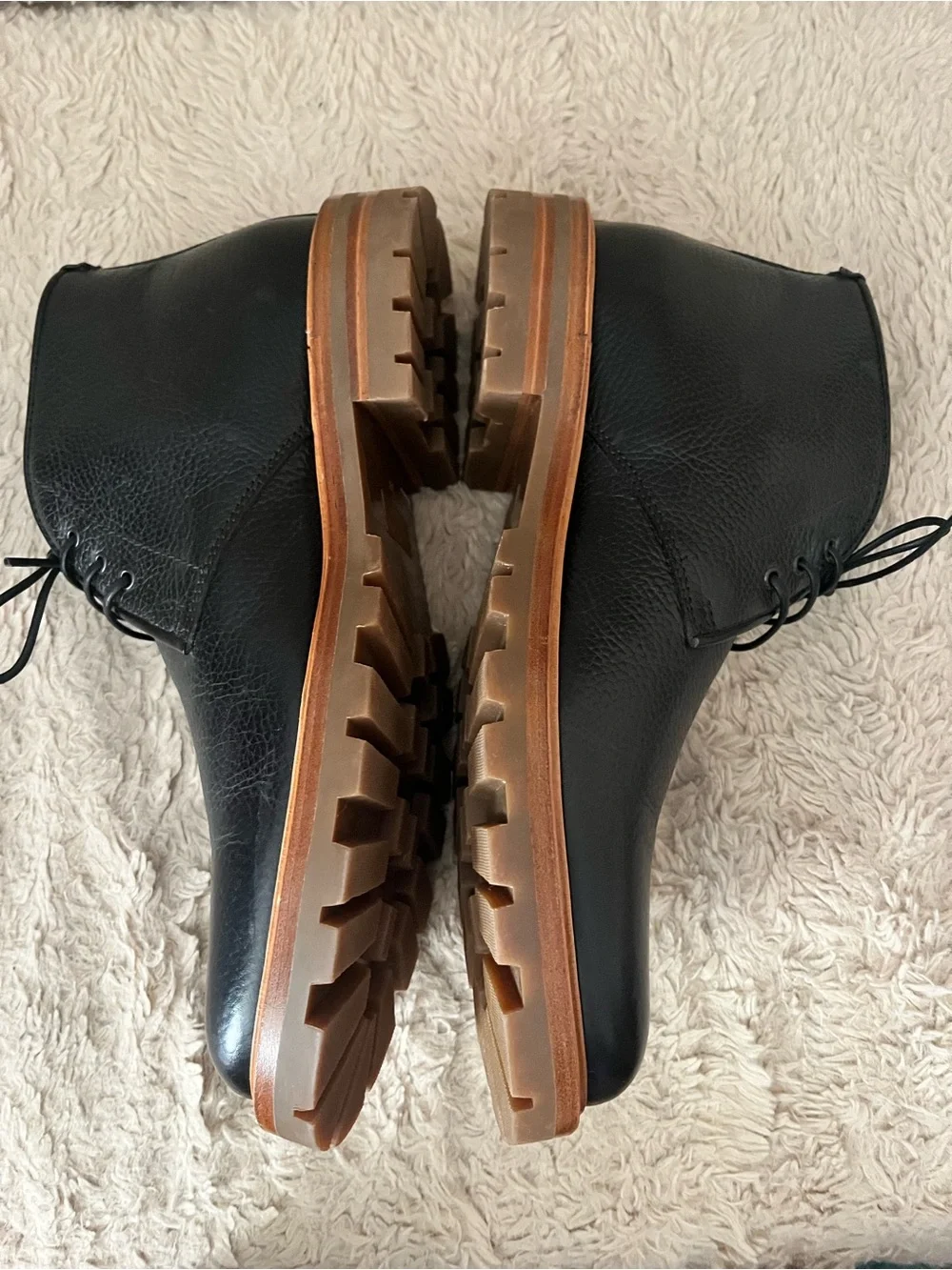 Aquatalia Black Men's Leather Chukka Boots NWOT